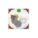 TAZA FLORECITAS 380ML