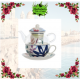 TAZA- TETERA FLORAL SAUCE AZUL  250ML