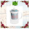 TAZA AZULEJOS ROJO 300ML