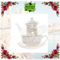 TAZA-TETERA FESTIN ROSA 250ML