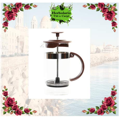 CAFETERA BOROSILICATO INOXIDABLE 600ML