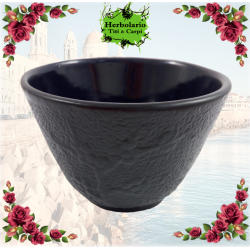 VASO DE HIERRO FUNDIDO NEGRO