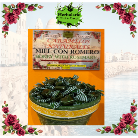 caramelos naturales miel con romero