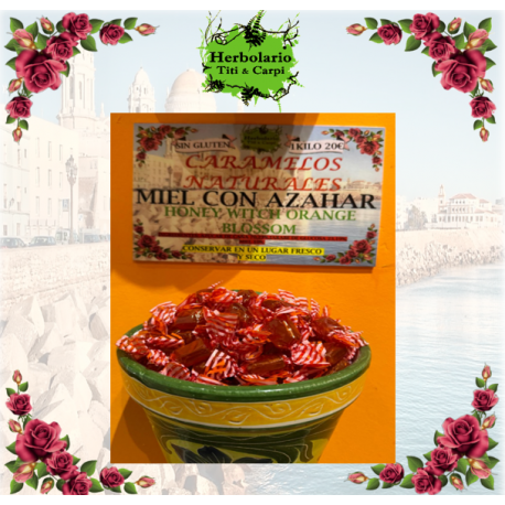 caramelos naturales miel con azahar