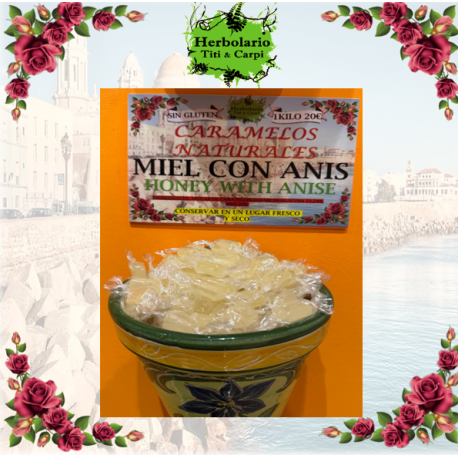 caramelos naturales miel con anis