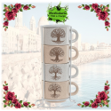 SET ARBOL DE LA VIDA VASOS+SOPORTE